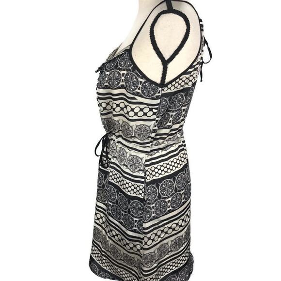Forever 21 Spaghetti Strap Dress Multi Print Pockets Womens Sz Sm Black Summer - Picture 4 of 12